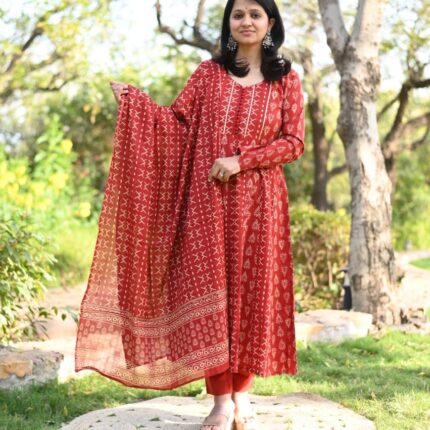 Mia - Red Anarkali