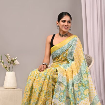 Cotton jaipur saree-05