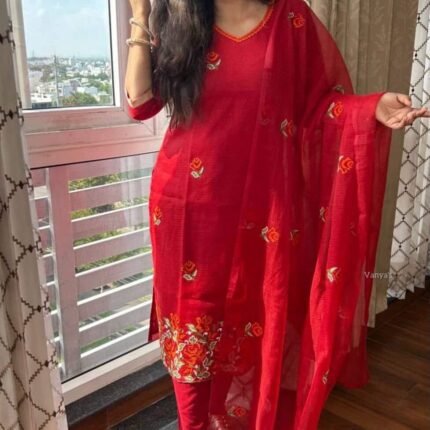 Red kota suit